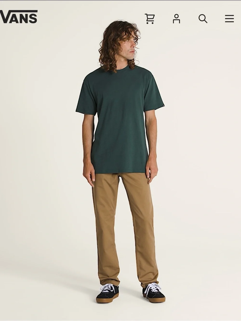 Vans Men's Khaki Chino Pants - Light Brown